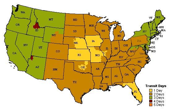 Uboxes Moving Boxes Shipping Map Uboxes Moving Boxes Shipping Map