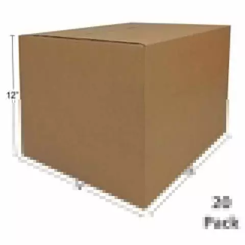 100 Pack 12x9x3 Corrugated Shipping Boxes – Small Moving Cartons, Single Wall, Made In USA