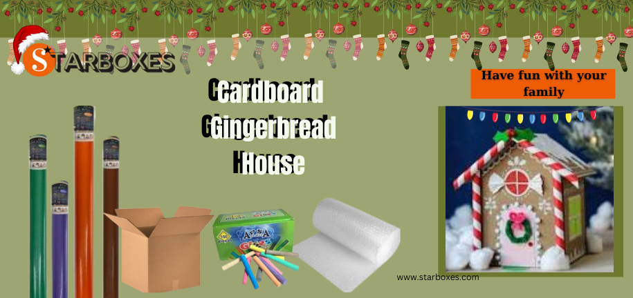 Recycled Cardboard Gingerbread House