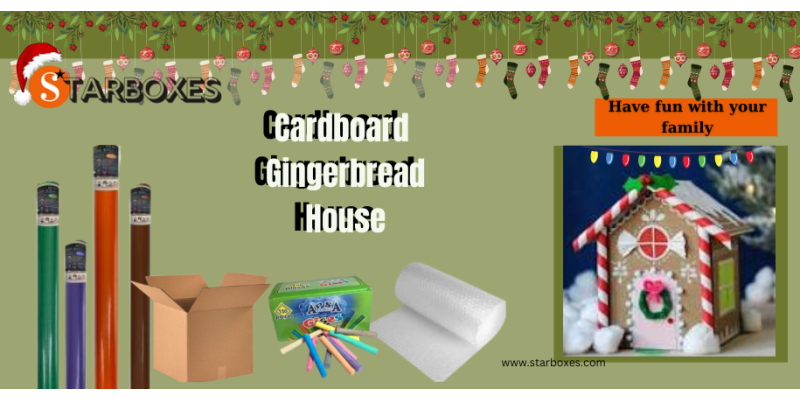 Recycled Cardboard Gingerbread House