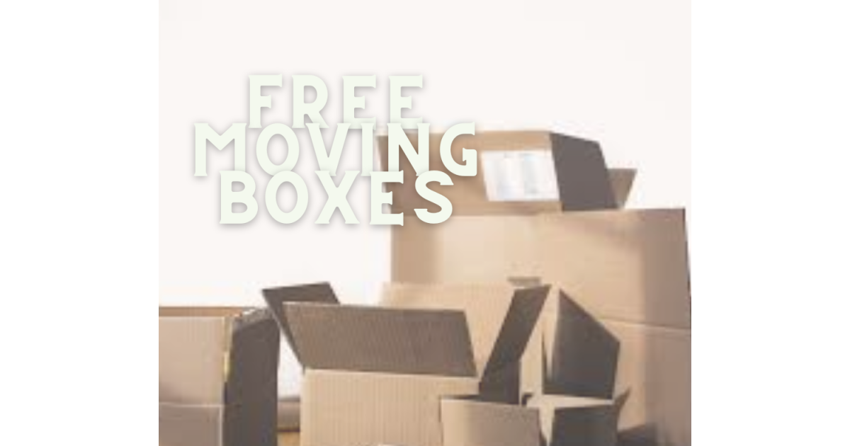 Free Moving Boxes and Supplies  for Packing