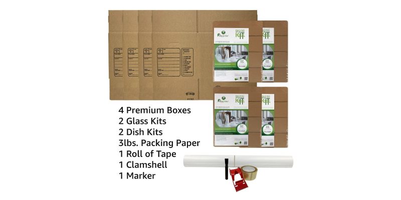 Kitchen Moving Boxes and Supplies