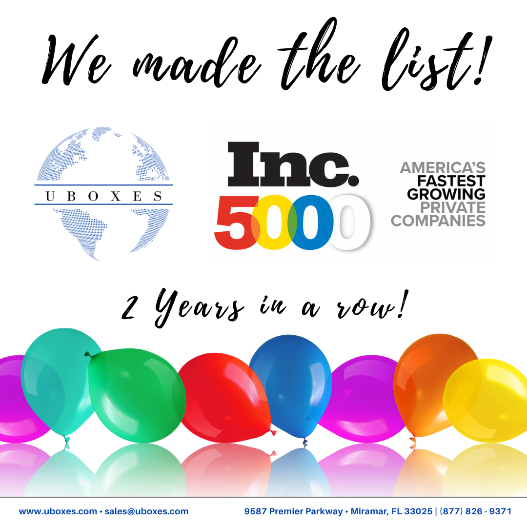 Uboxes made the Inc.5000 list