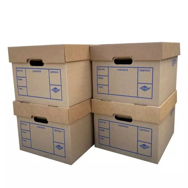 File One Box Storage Cardboard File Boxes | Storage Boxes for Files - Uboxes.com