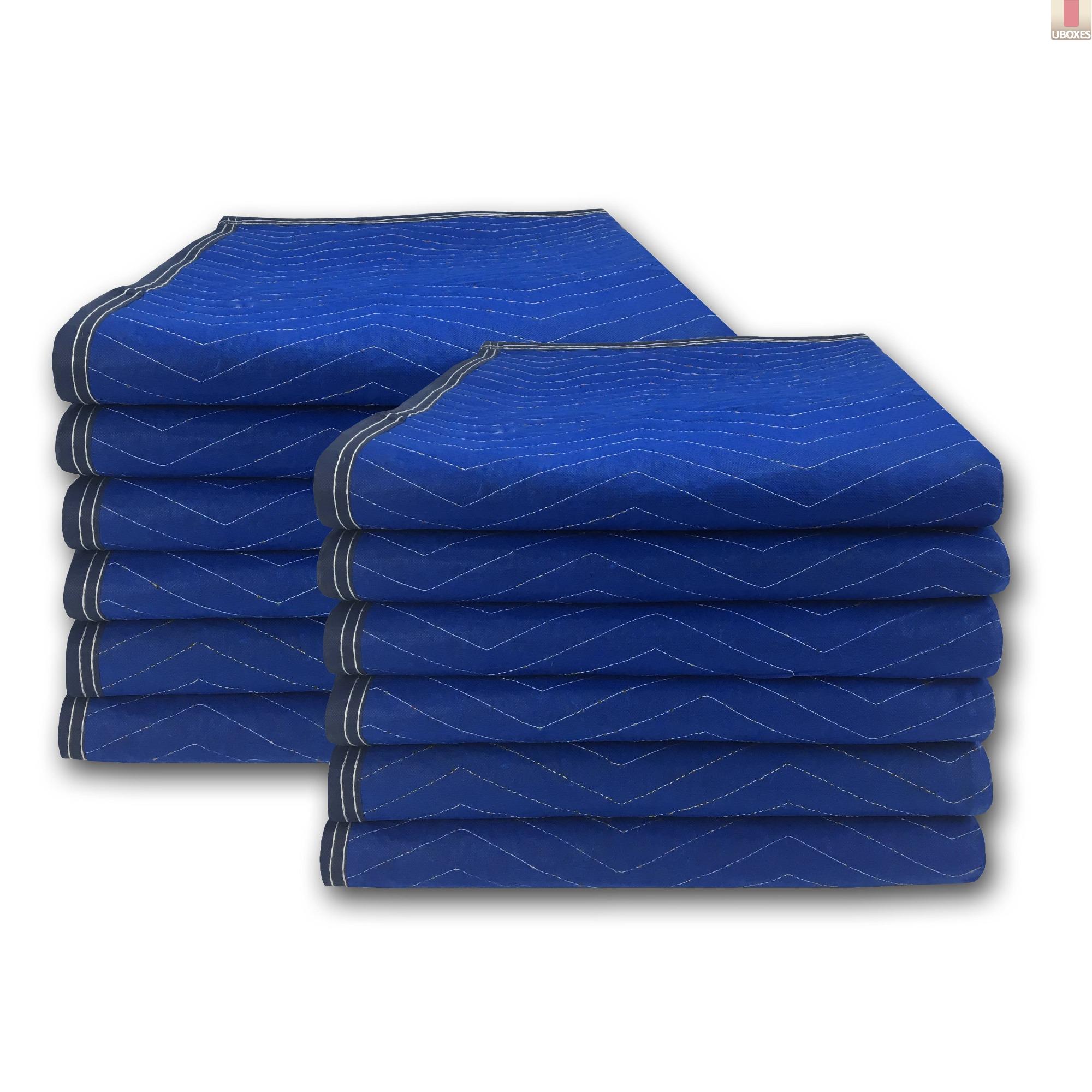 uBoxes Moving Blankets (12 Pack) 72x80" 43lbs Econo Professional