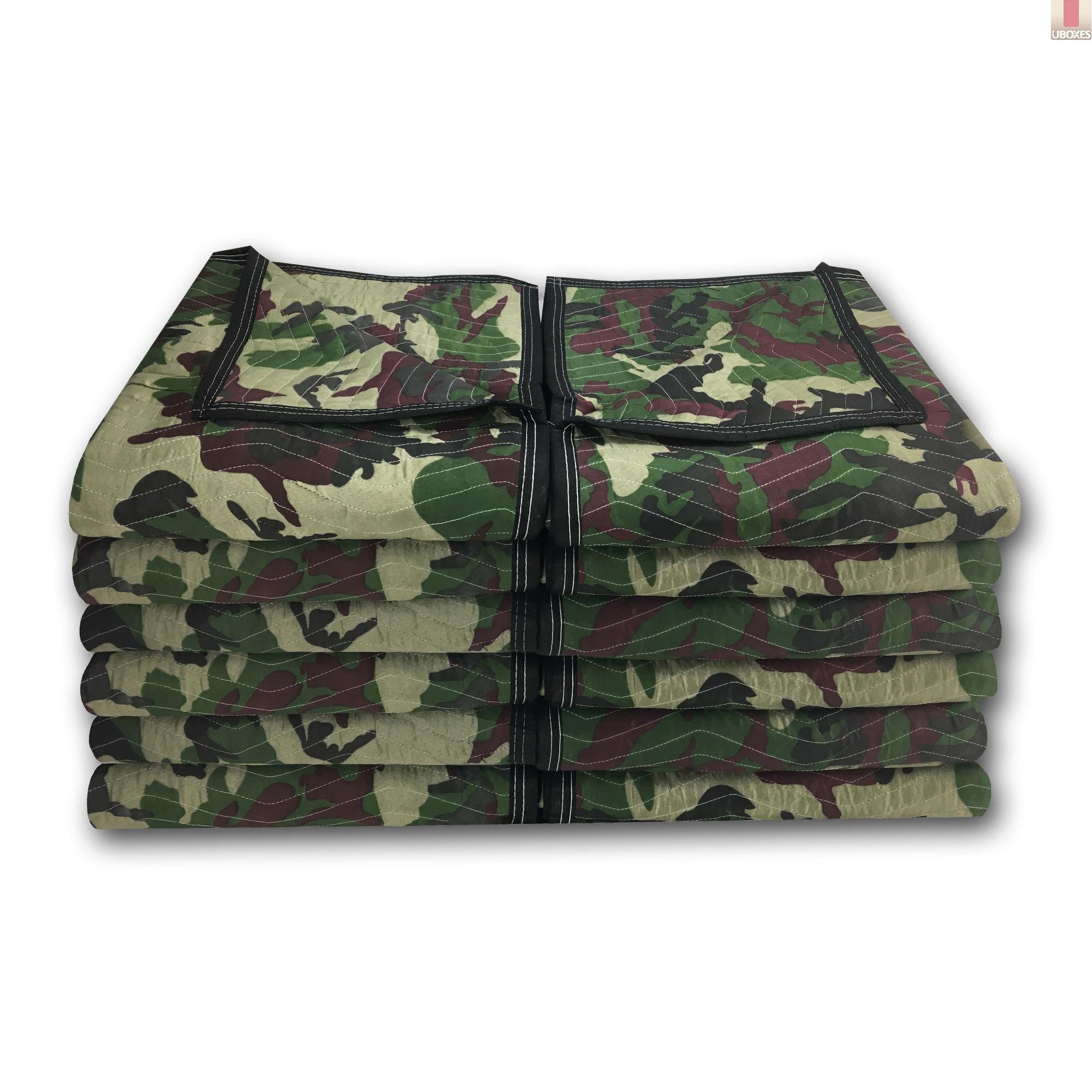 Camo Moving Blankets (12 Pack) 72" x 80" Deluxe Camouflage eBay