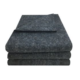 Pack of 3 grey textile blankets for packing and moving out items  | uBoxes