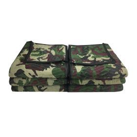 Camouflage Moving Blankets 65lbs/doz for outdoor activities.