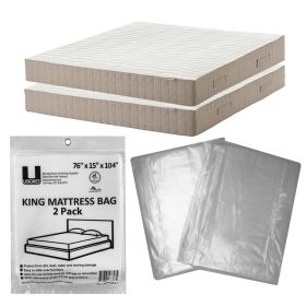uBoxes 2 pack King size mattress 76" x 15" x 90"