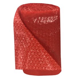 uBoxes red bubble cushion wrap