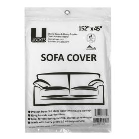 uBoxes Sofa Cover, 152" x 45", 1 Pack, 2 mil Polyethylene