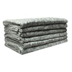 Gray colored textile blankets that comes in a pack of 6 | uBoxes