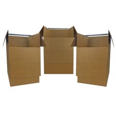 Wrinkle-Free Moving with Shorty Wardrobe Boxes 3-Pack|uBoxes 
