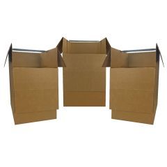 Wrinkle-Free Moving with Shorty Wardrobe Boxes 3-Pack|uBoxes 
