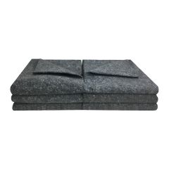 Gray colored textile blankets that comes in a pack of 6 | uBoxes