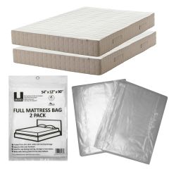 uBoxes Full Mattress Cover 54" x 12" x 90" 2 Pack