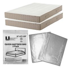 2 pack queen mattress covers for moving and storage