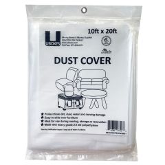 Plastic dust covers for furniture storage, renovations, and winterizing homes