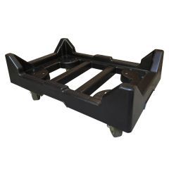 Very sturdy plastic dolly 27"x17" for transporting totes | uBoxes