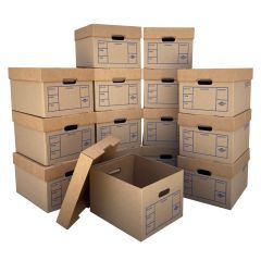 uBoxes 18 x 14 x 12 Inch Medium Sized Sturdy Cardboard Moving Box, (15  Pack), 1 Set - Fry's Food Stores