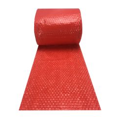 Lightweight Red Bubble Roll 50' For Packing Boxes