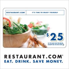 restaurant.com card for | uBoxes