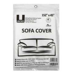 uBoxes Sofa Cover, 152" x 45", 1 Pack, 2 mil Polyethylene