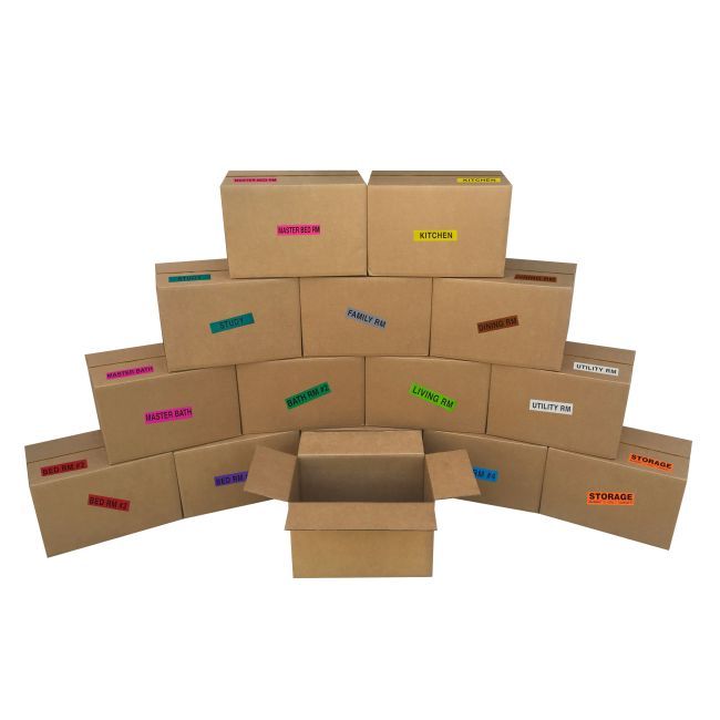 Small Moving Boxes - Pack of 15 16