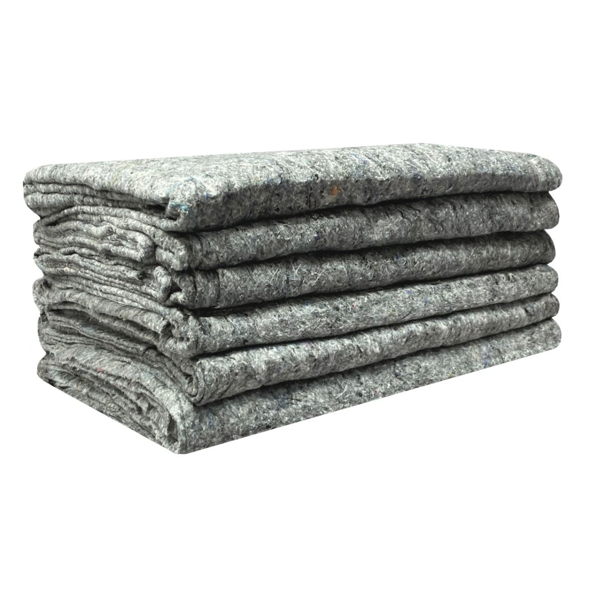 Uboxes A0022VP06 Textile Moving Blankets, Grey - 6 pack