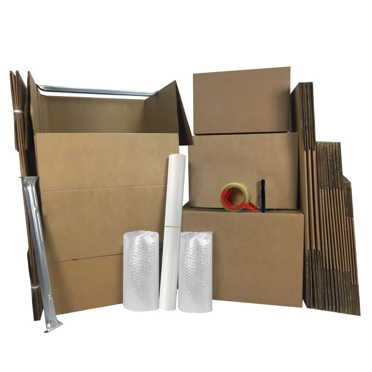  UBOXES Moving Boxes - 2 Room Bigger Smart Moving Kit - 28  Boxes,Tape, more : Box Mailers : Office Products