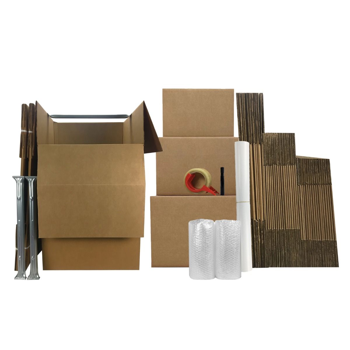 Uboxes Larger Wardrobe 24 x 24 x 40-Inches Moving Boxes Bundle of 3