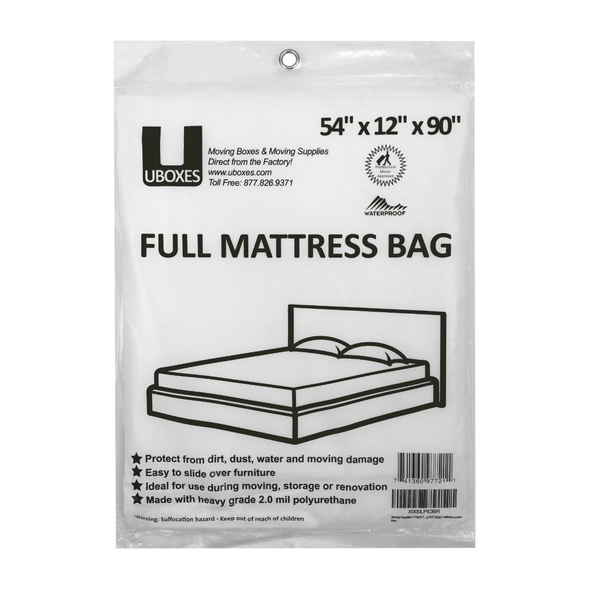 Heavy Duty Bed Mattress Bag Dust Protection Storage Polythene Moving Plastic DIY 