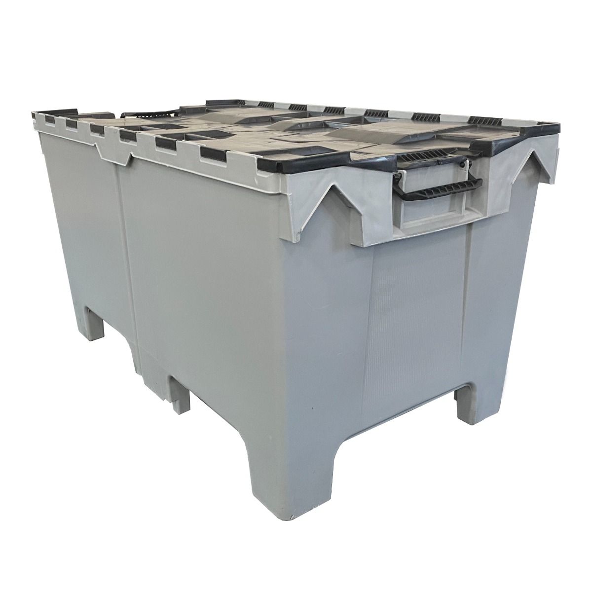  UBMOVE Plastic Crate with Lid for moving and storage