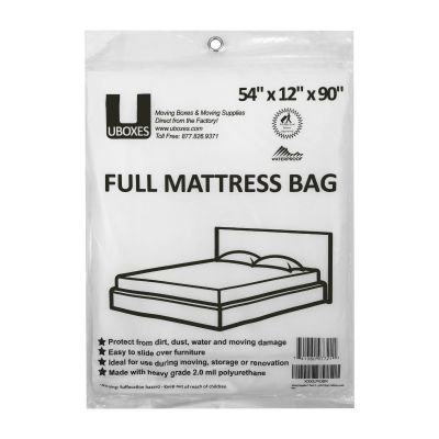 uBoxes bags mattress| slide it on your mattress load and go.