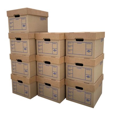 Pack of 10 File And Storage Boxes |UBMOVE