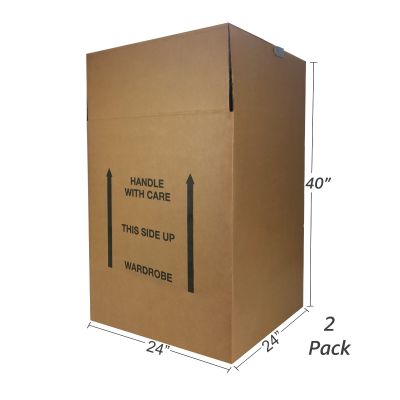 Use wardrobe boxes to store out-of-season clothes in your garage. 