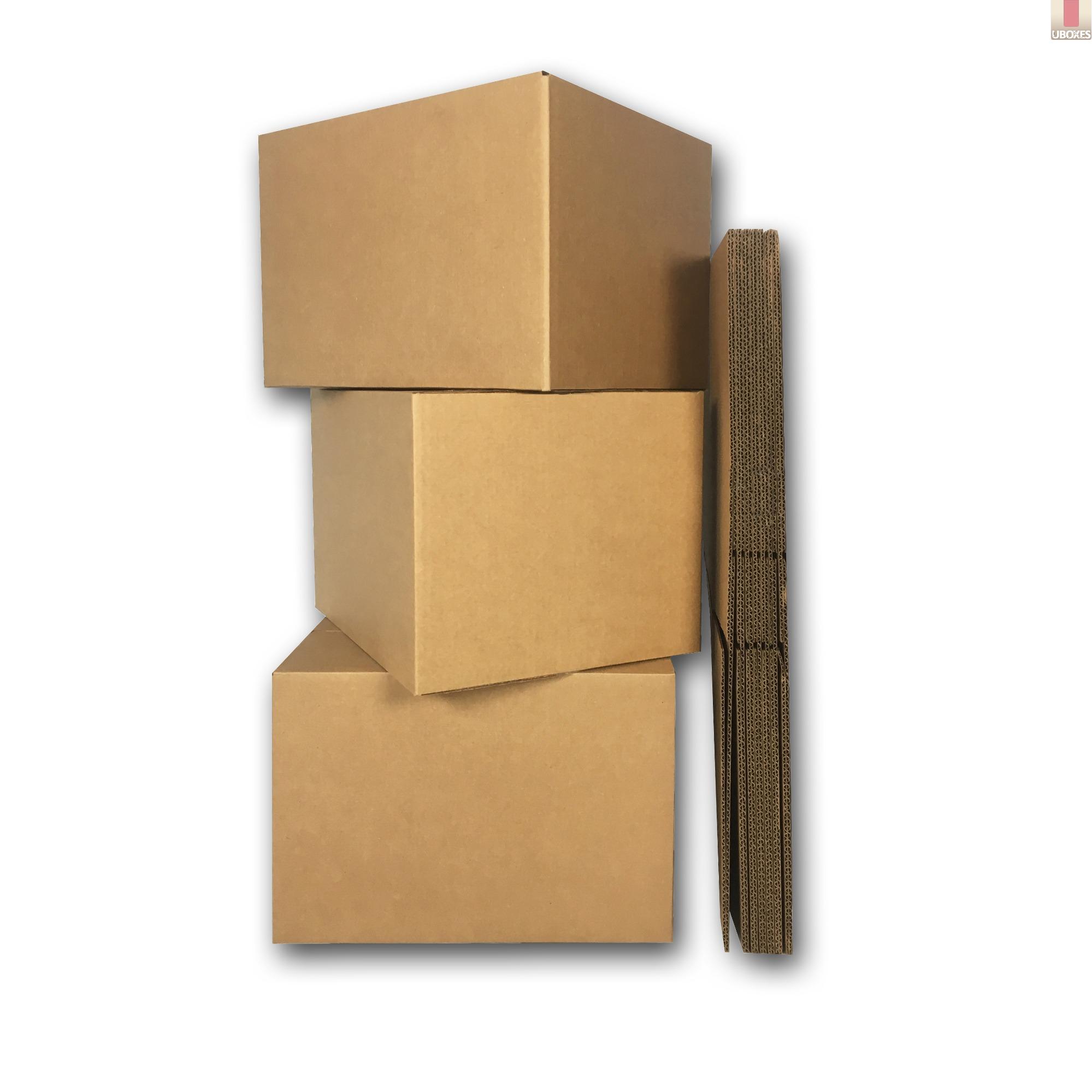 UBoxes 10 Medium Cardboard Moving Boxes 18" x 14" x12" eBay