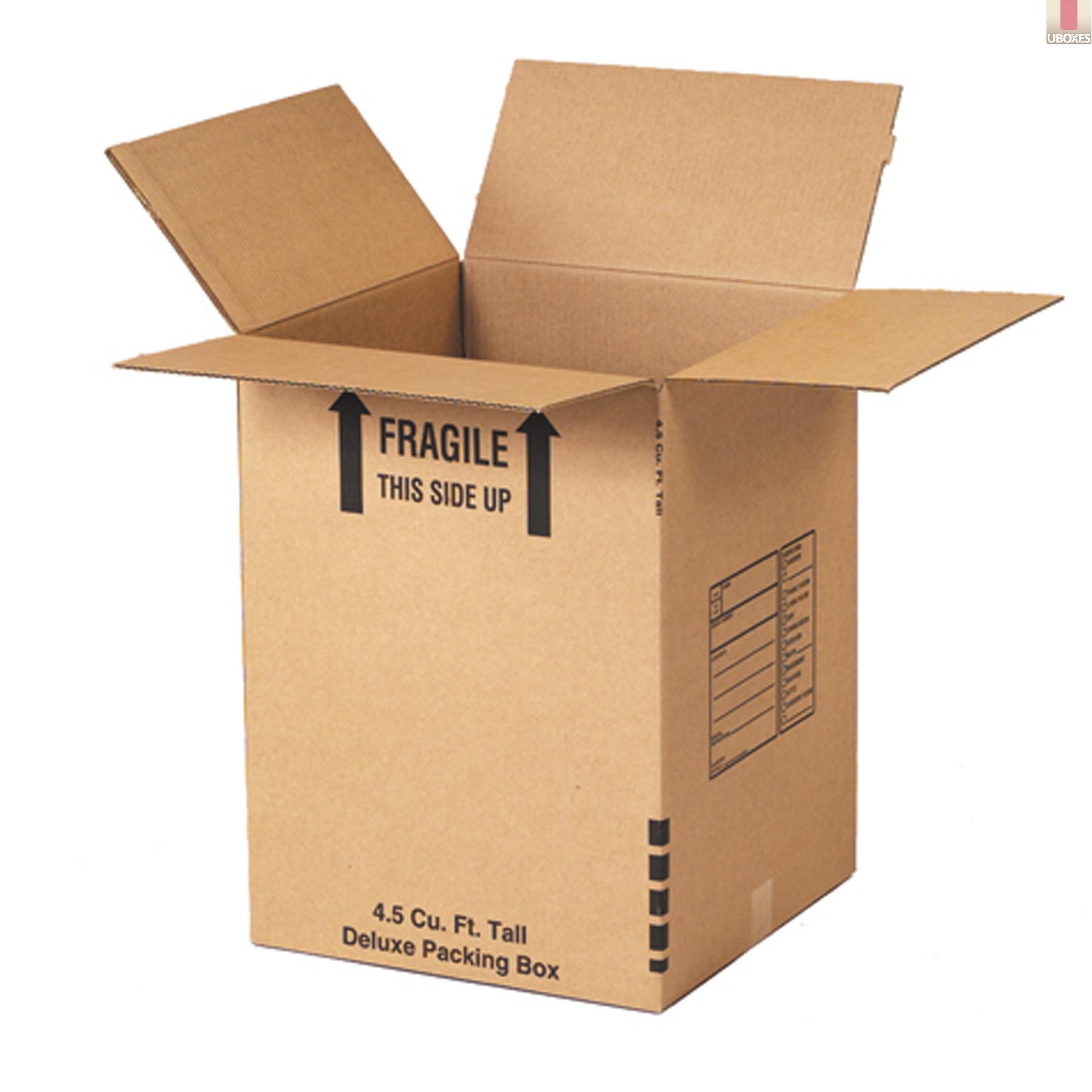 Uboxes Corrugated Moving Boxes With Handles 10 Premium Large 18 X 18