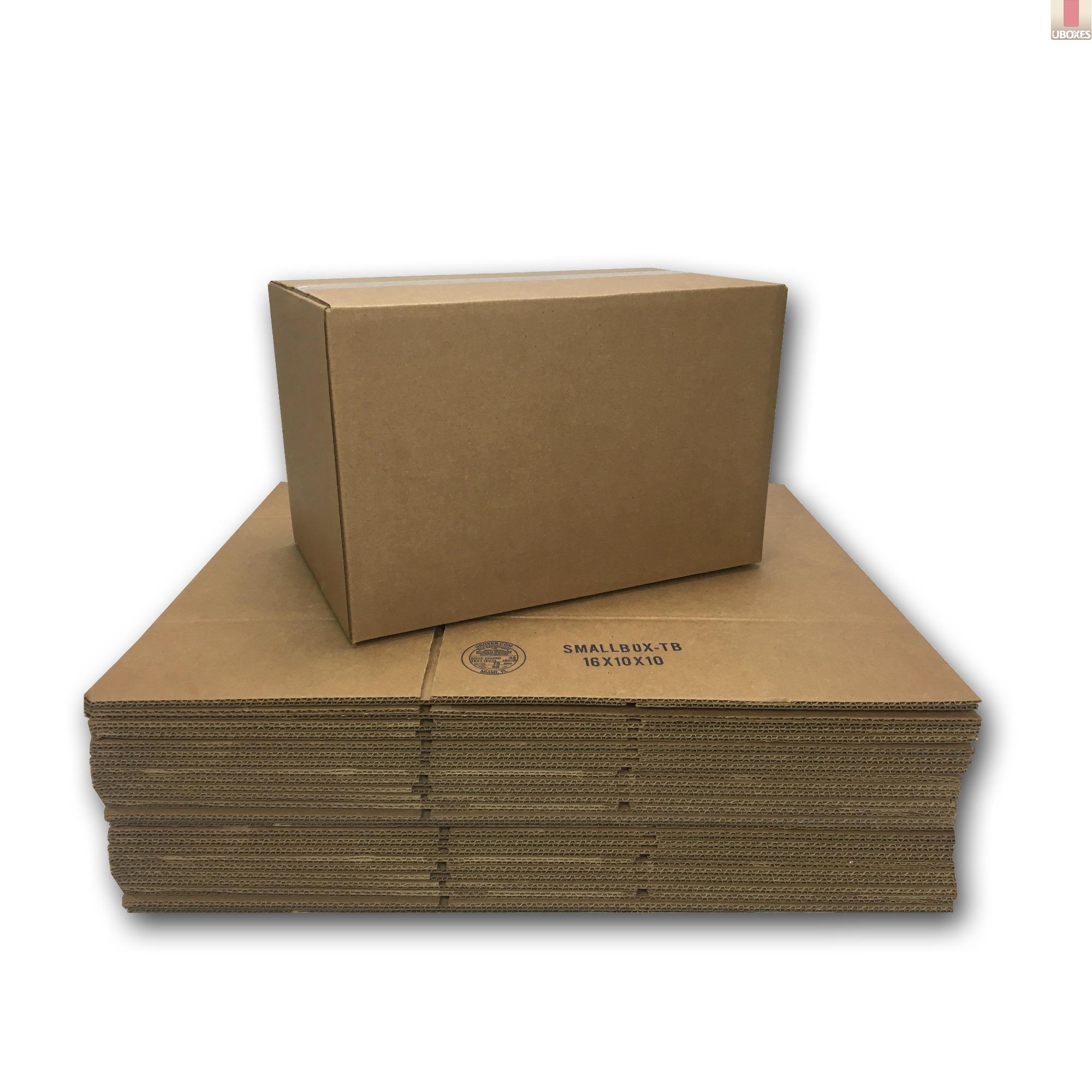 uBoxes Small Moving Boxes (25 Pack) Size: 16x10x10" Packing Cardboard