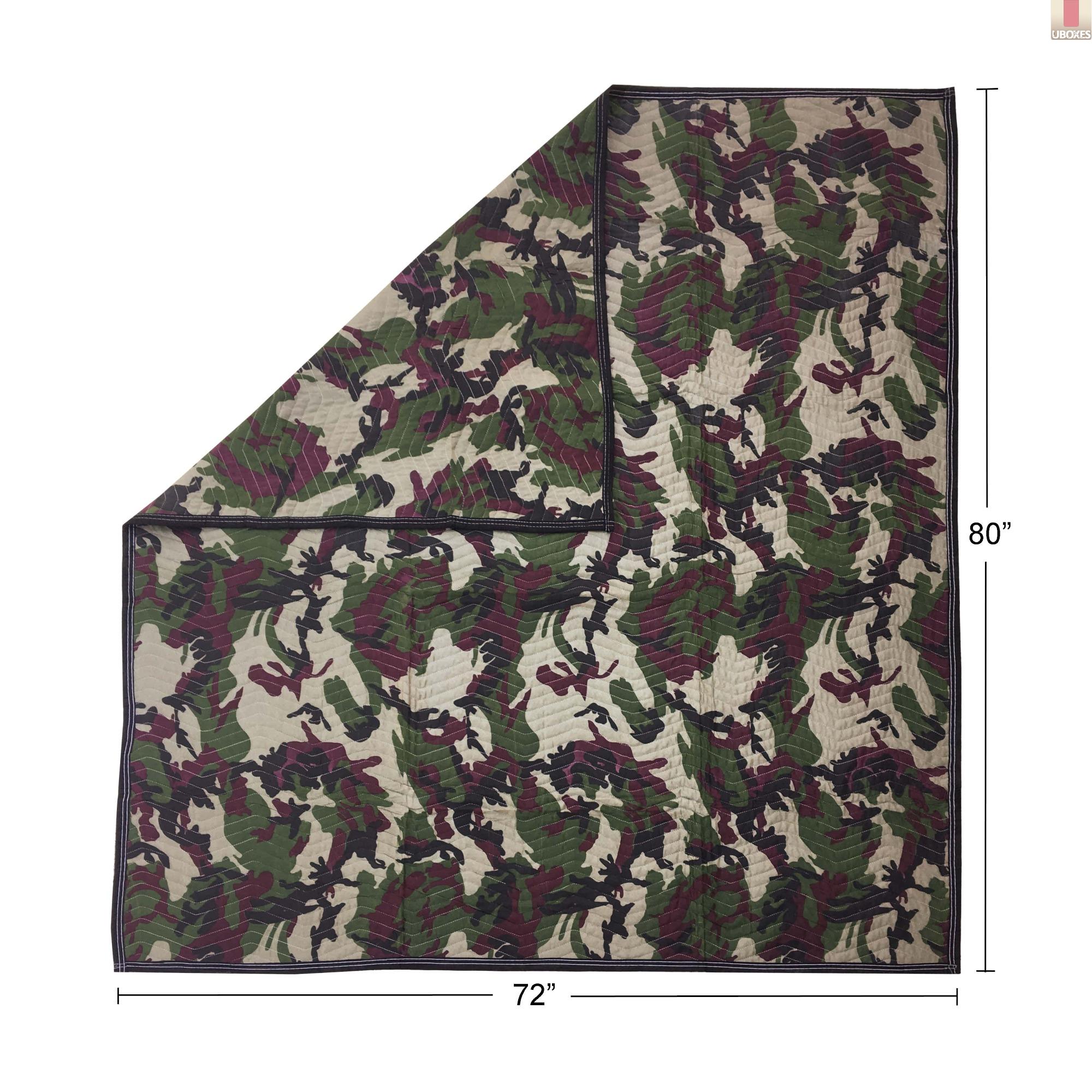 Camo Moving Blankets (12 Pack) 72" x 80" Deluxe Camouflage 28672859757