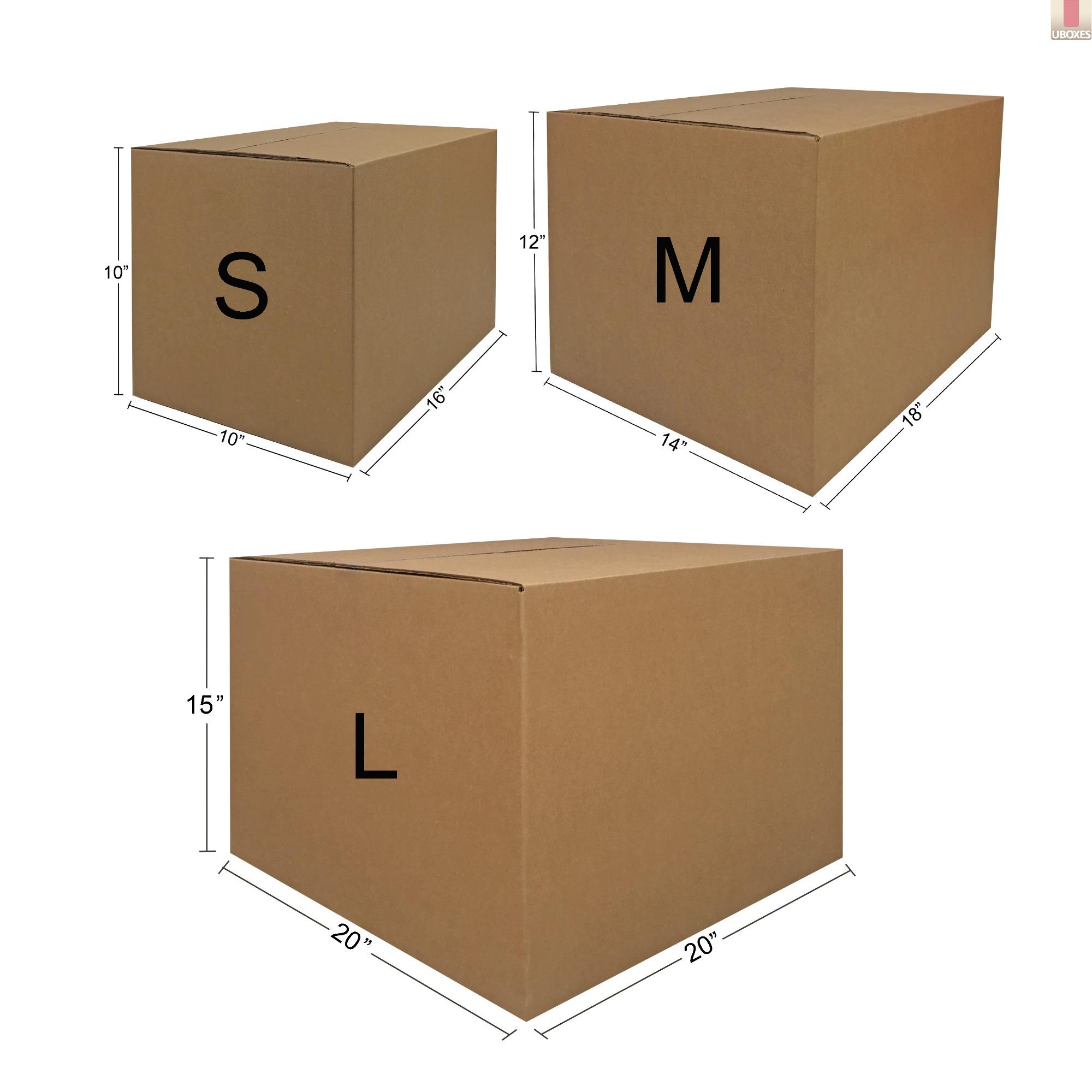 uBoxes 1 Room Wardrobe Moving Kit 10 Packing Boxes and Moving Supplies