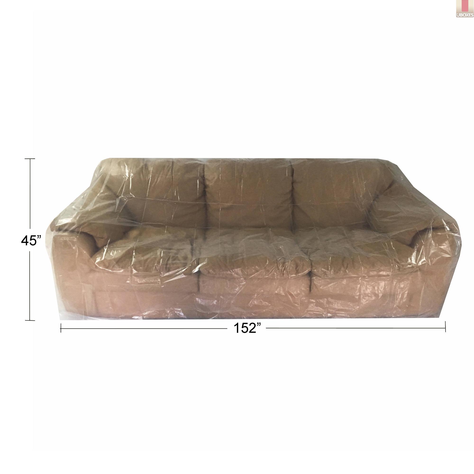 uBoxes Furniture Sofa / Couch Cover protects during moving 152" x 45