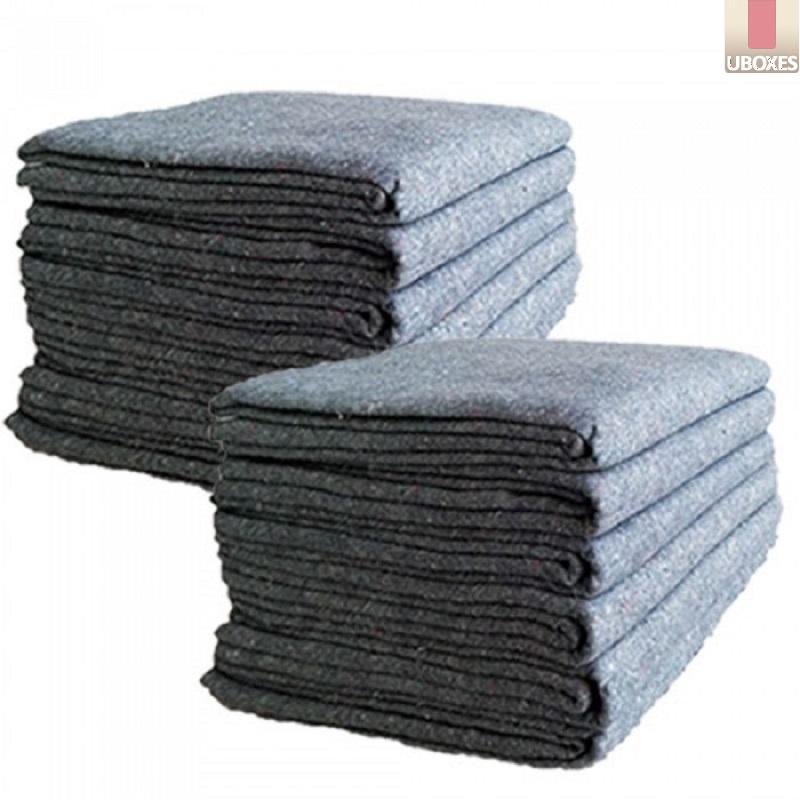 uBoxes Moving Blankets Textile Skins (12 Pack) 72" x 80" Pads 2.5lbs Each 741360976979 eBay