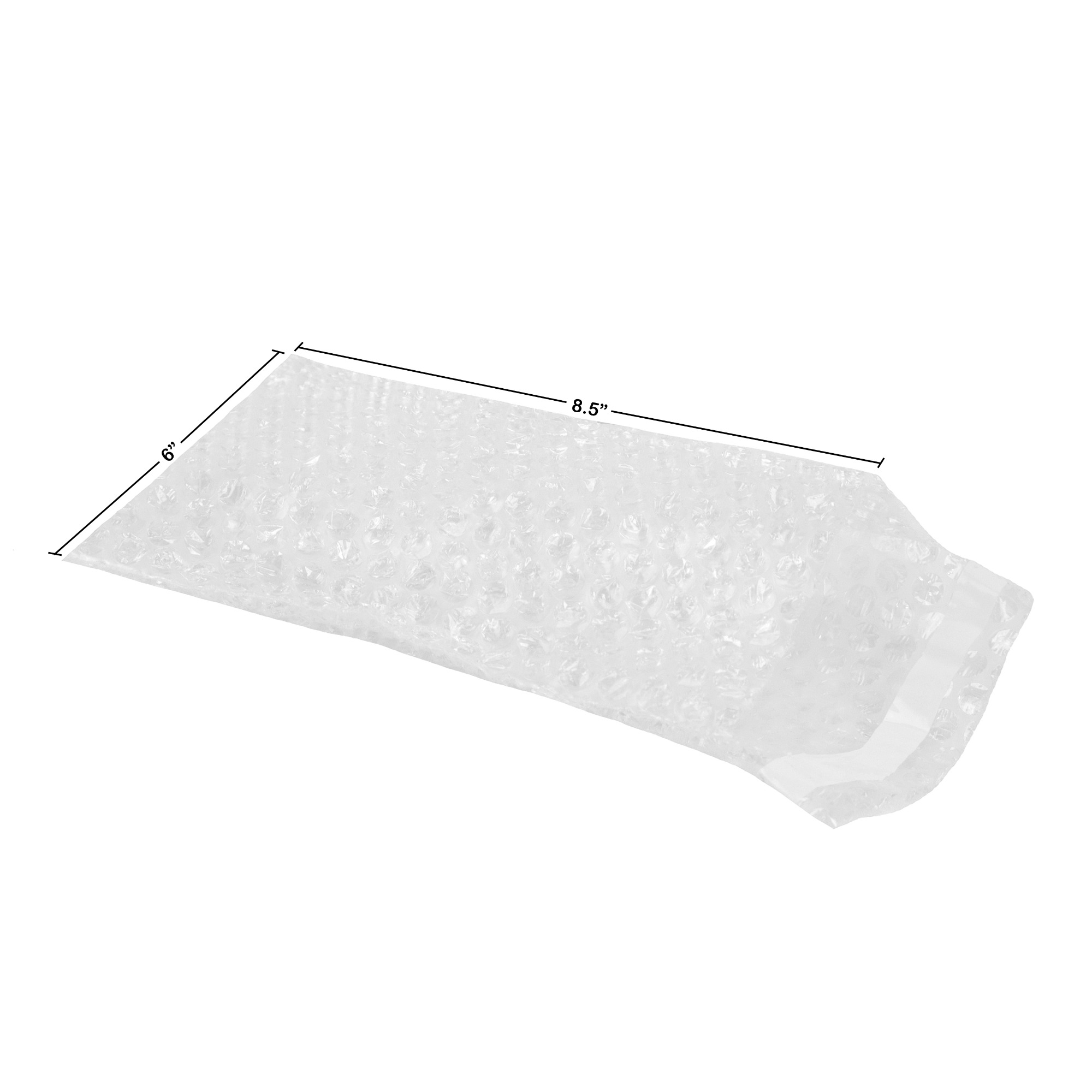 UBOXES Bubble Out Bags Clear Protective Wrap Cushioning Pouches Self Sealing 6 x 8.5 - Pack of 50